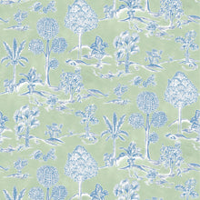 W8033-01 Karuna Apple / Denim. Wallpaper by Osborne & Little