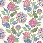 W8034-01 Cynara Raspberry / Cobalt. Wallpaper by Osborne & Little