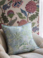 W8034-01 Cynara Raspberry / Cobalt. Wallpaper by Osborne & Little