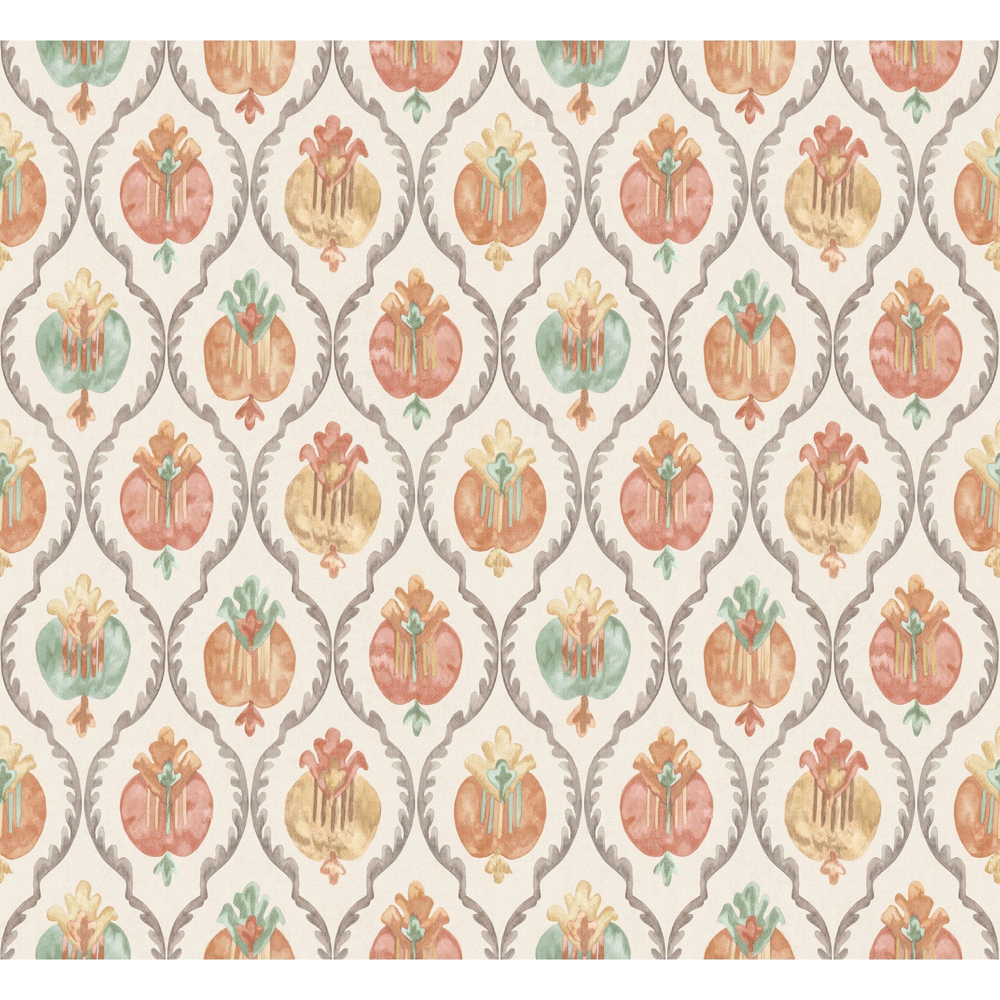 W8121-05 Mysore Stone / Celadon Wallpaper by Osborne & Little