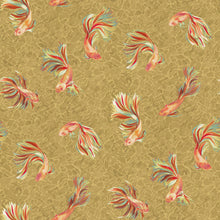W8123-01 Aquaria Metallic Gold Wallpaper by Osborne & Little