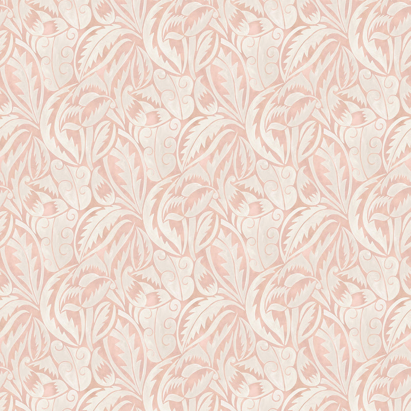 W8126-04 Dufy Leaf Blush Wallpaper by Osborne & Little