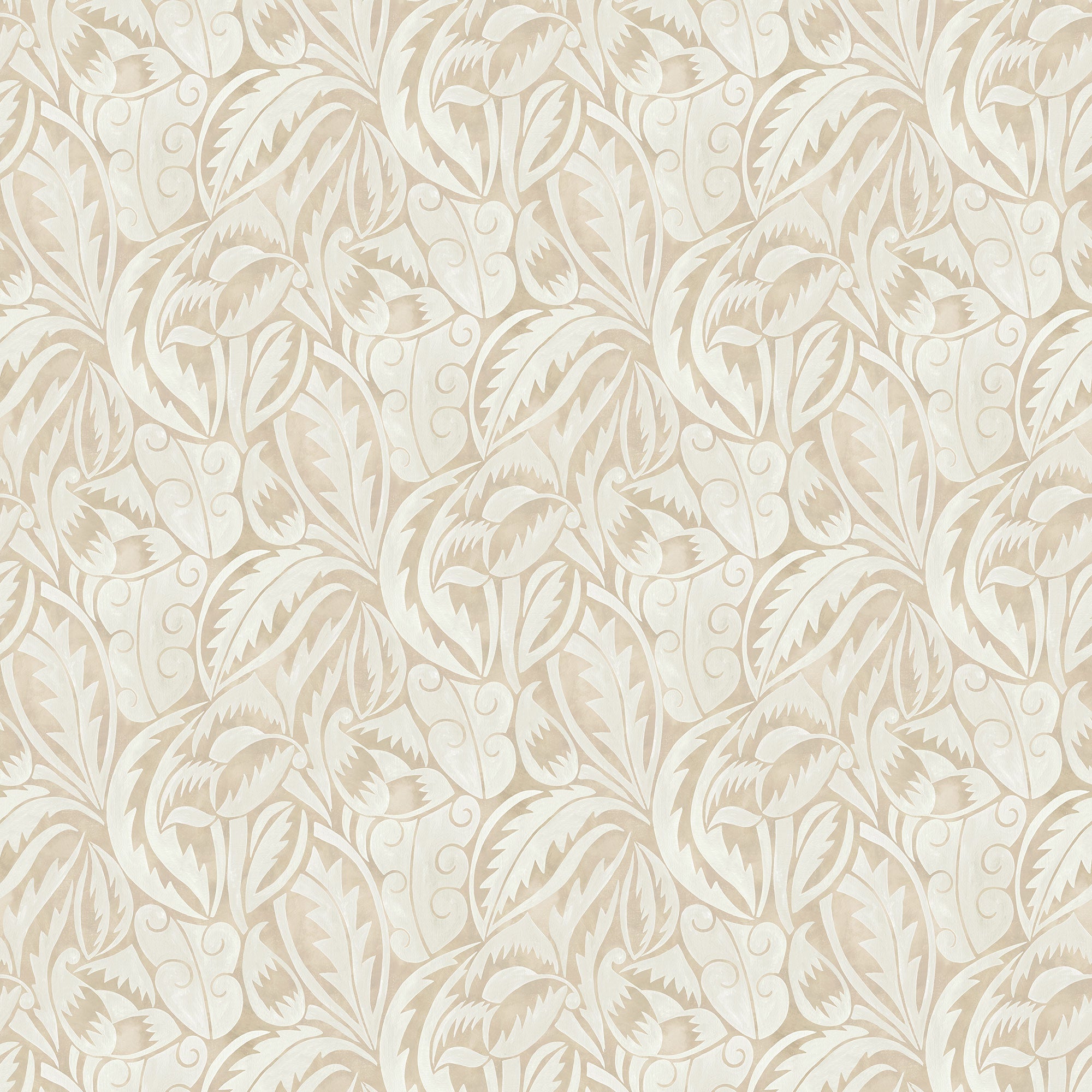 W8126-05 Dufy Leaf Linen Wallpaper by Osborne & Little