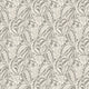 Dufy Leaf Charcoal Belvedere Wallpaper Wallpaper by Osborne & Little