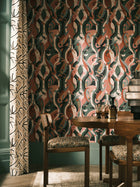 W8127-01 Castillo Celadon / Rose Wallpaper by Osborne & Little