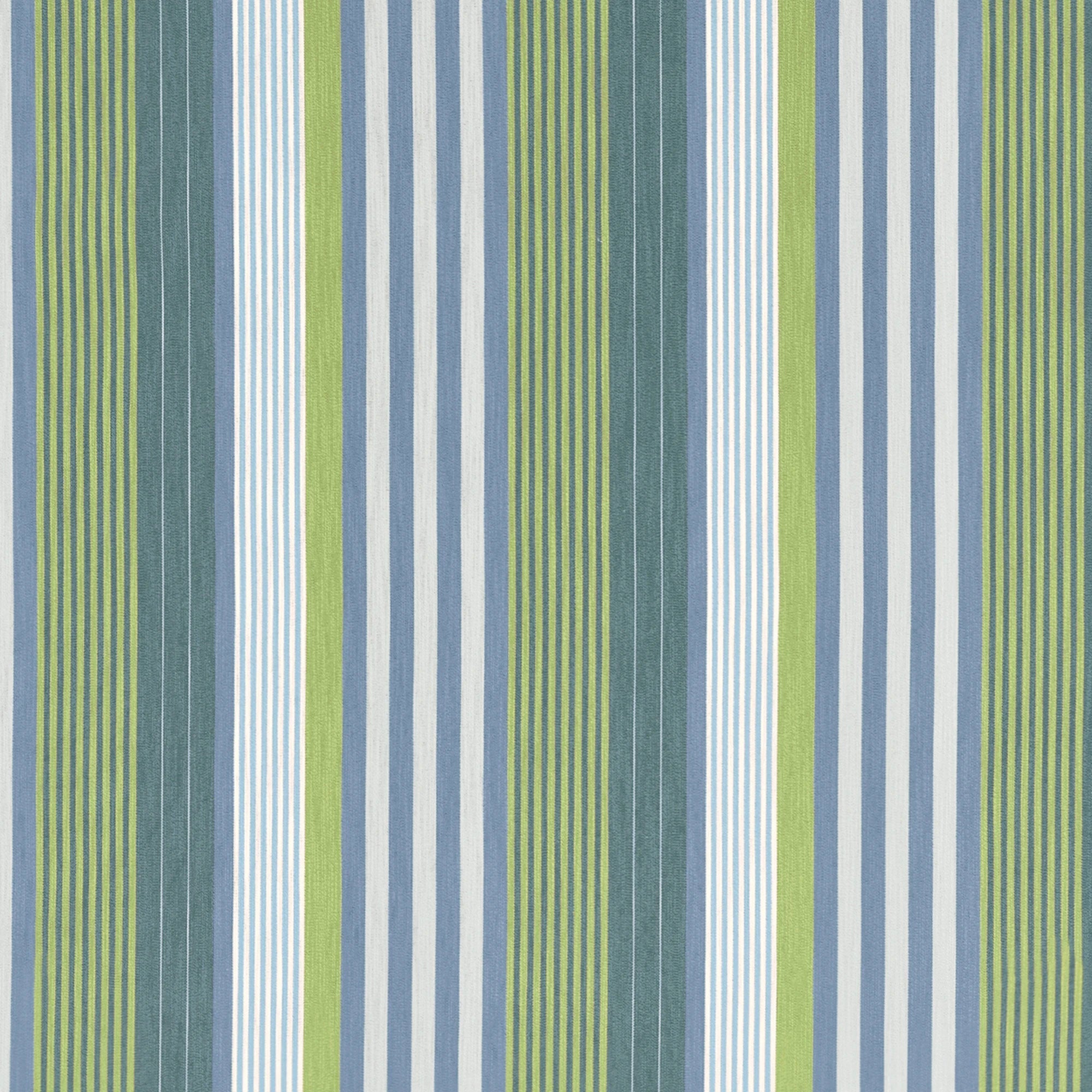 W81703 Esprit Stripe Bermuda and Kiwi Soleil Fabric by Thibaut