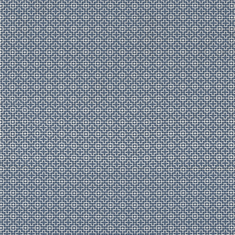 W81732 Bistro Navy Soleil Fabric by Thibaut