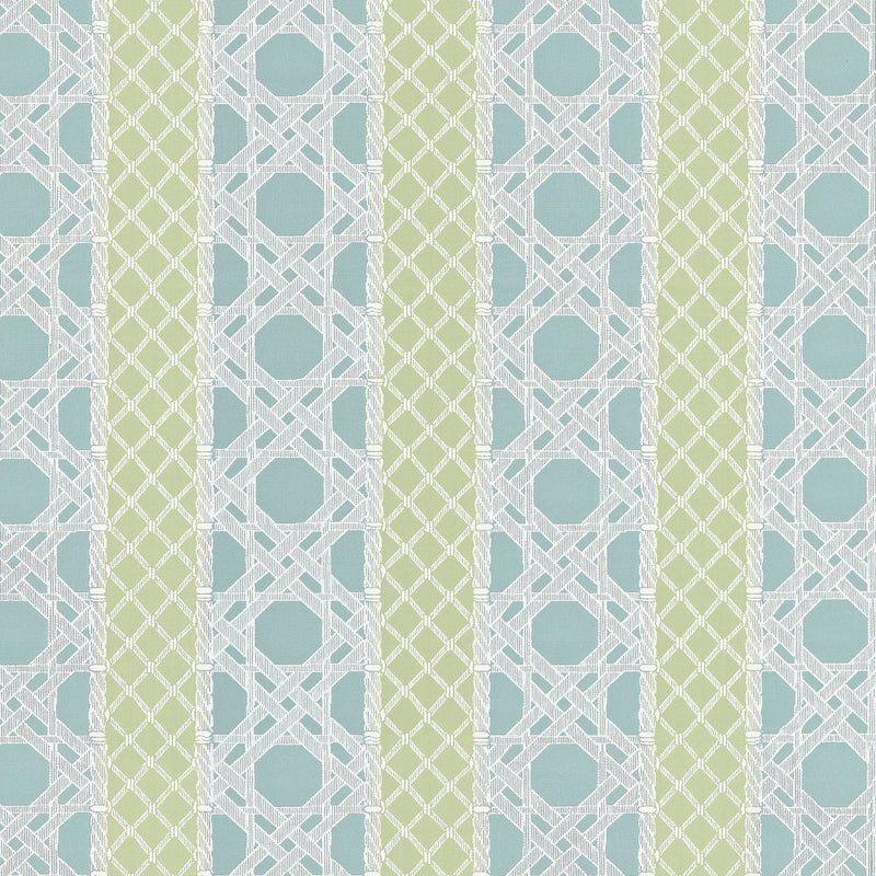 W81773 Trelliage Pool and Leaf Soleil Fabric by Thibaut