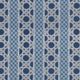 Trelliage Navy and Cadet Soleil Fabric by Thibaut