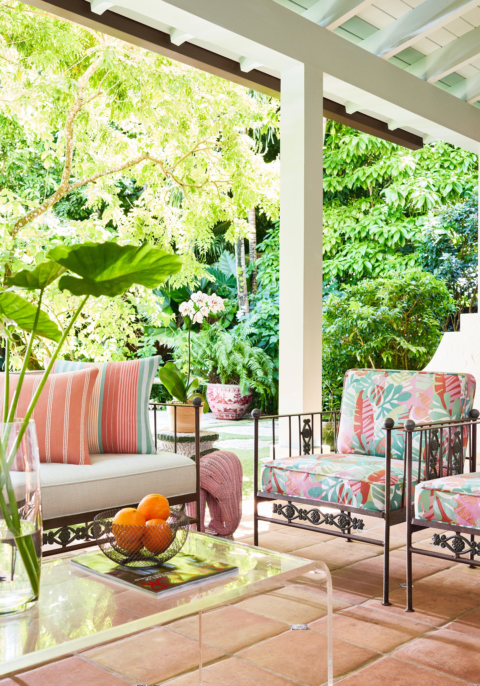 W81791 Ipanema Pool and Spice Acadia Fabric by Thibaut