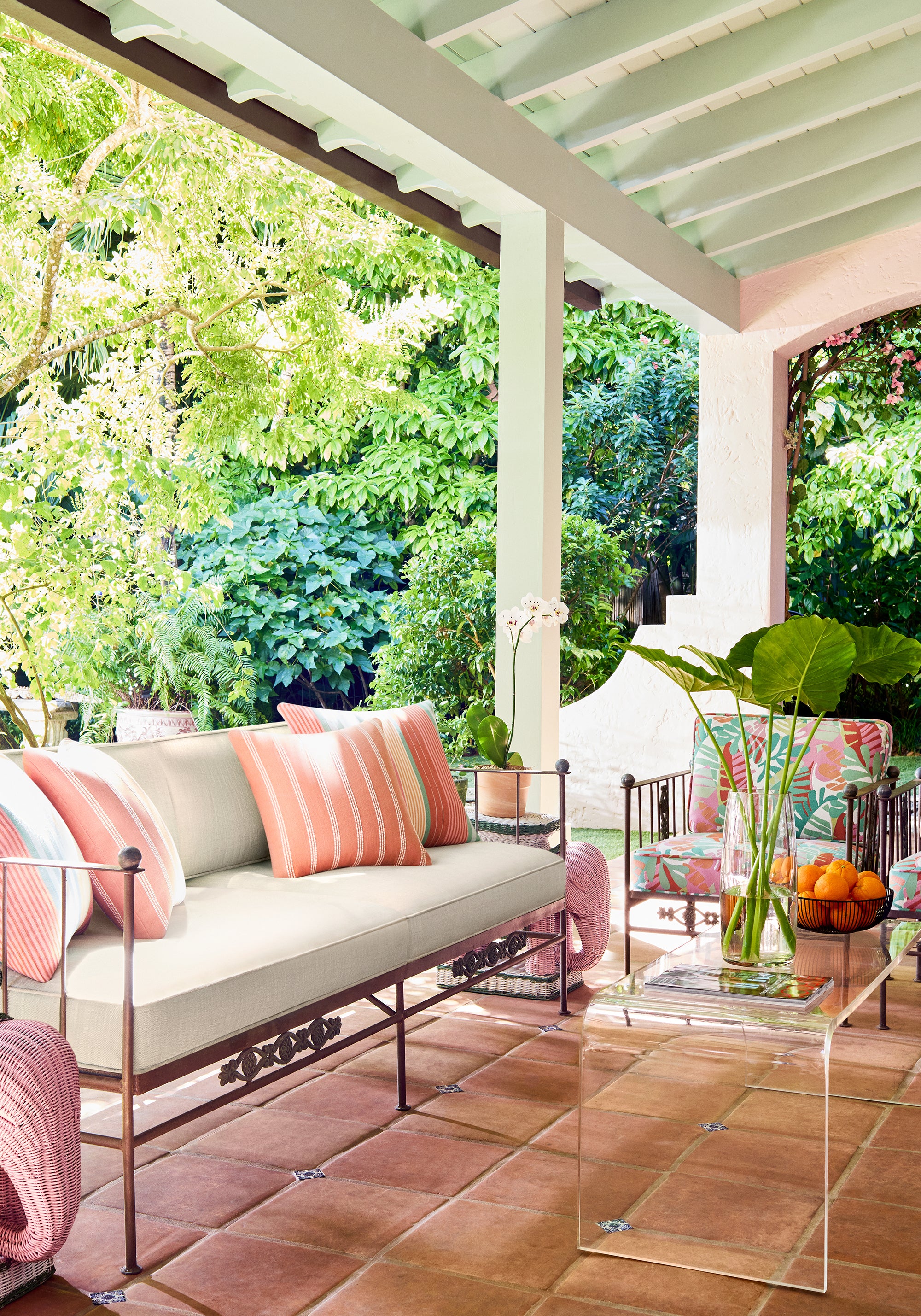 W81791 Ipanema Pool and Spice Acadia Fabric by Thibaut