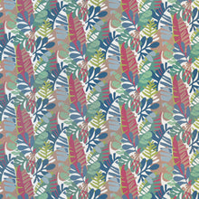 W81792 Ipanema Cornflower and Peony Acadia Fabric by Thibaut