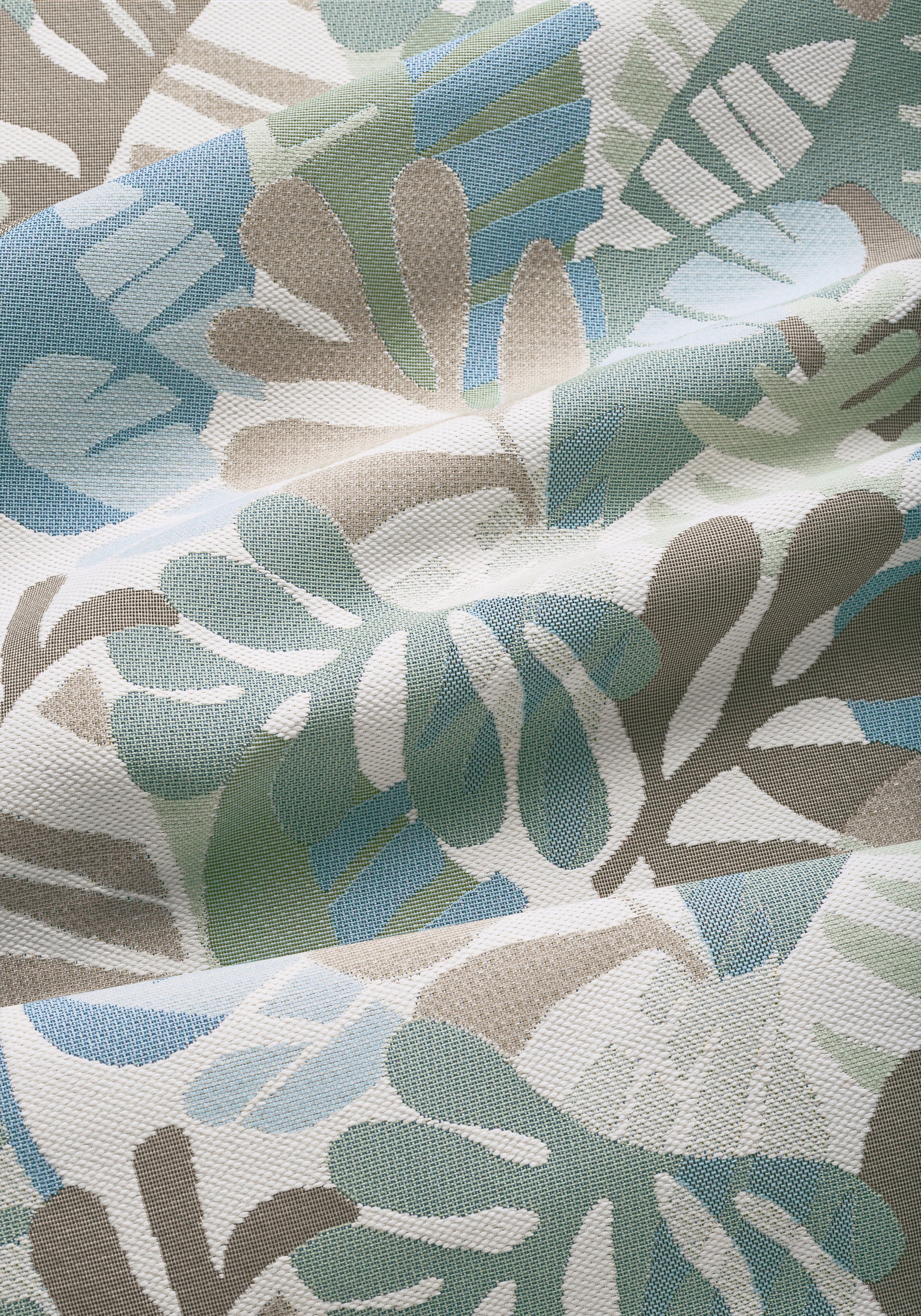 W81793 Ipanema Sky and Sand Acadia Fabric by Thibaut