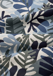 W81794 Ipanema Navy and Sky Acadia Fabric by Thibaut
