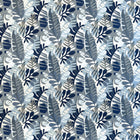 W81794 Ipanema Navy and Sky Acadia Fabric by Thibaut