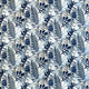 Ipanema Navy and Sky Acadia Fabric by Thibaut