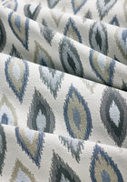 W81799 Beliza Navy and Sky Acadia Fabric by Thibaut