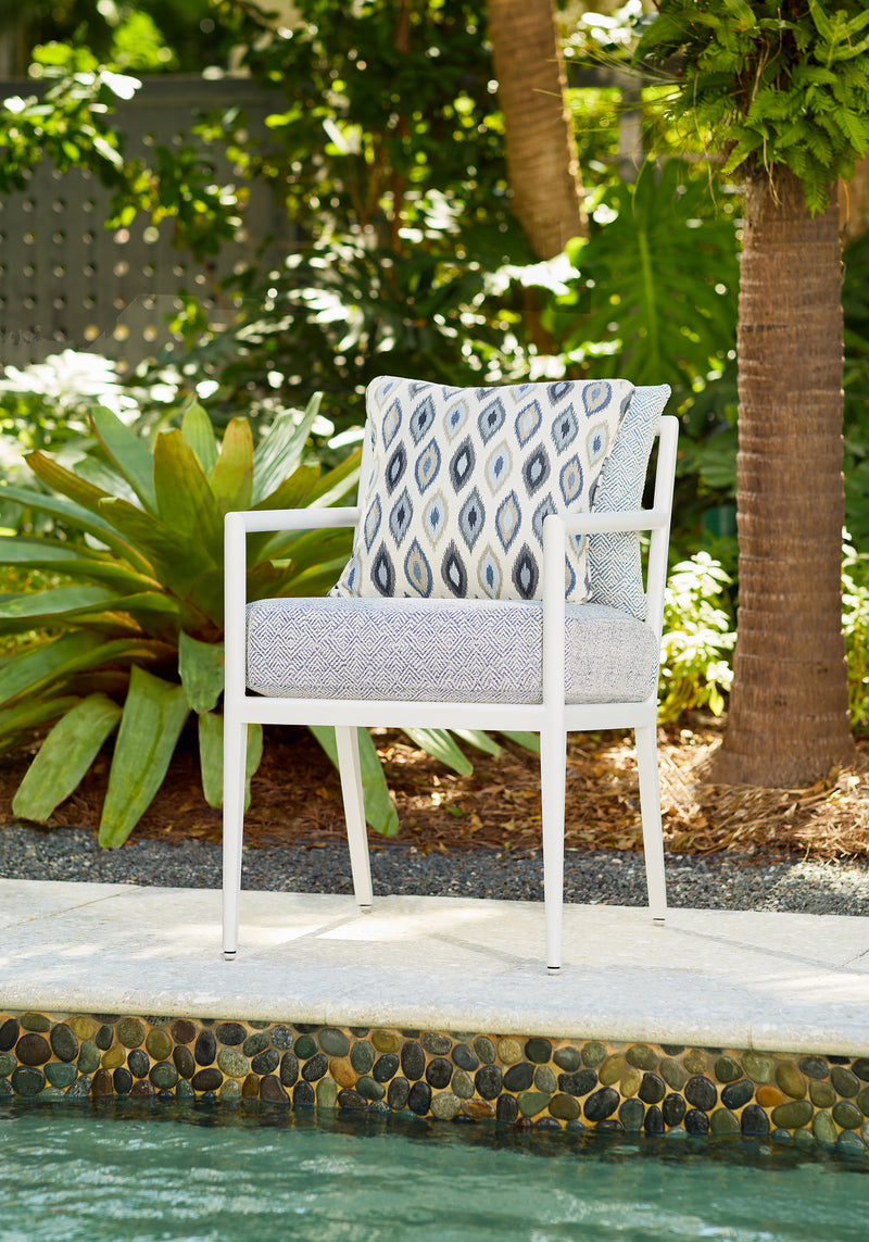 W81799 Beliza Navy and Sky Acadia Fabric by Thibaut