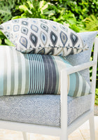W81799 Beliza Navy and Sky Acadia Fabric by Thibaut