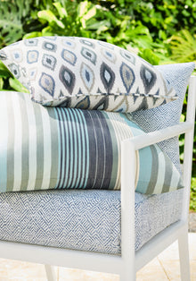 W81799 Beliza Navy and Sky Acadia Fabric by Thibaut