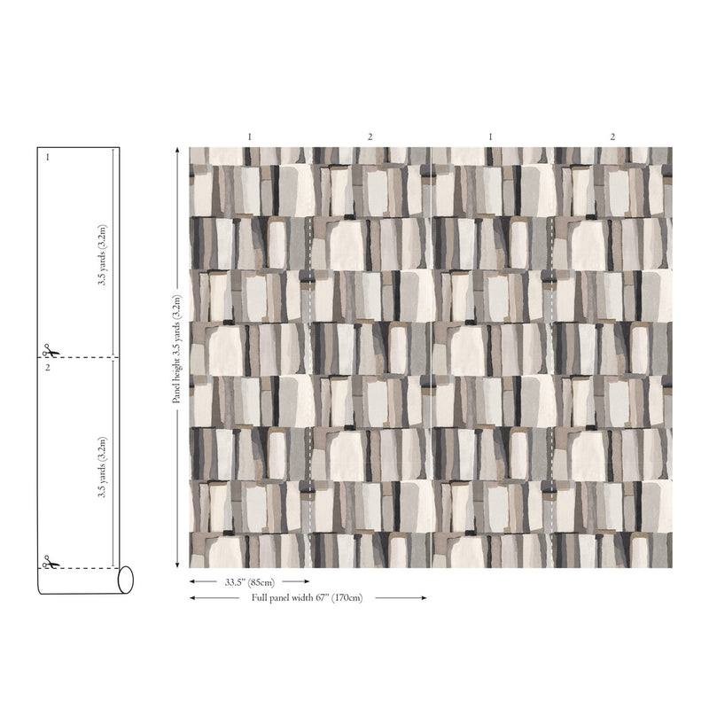 W949/01 Quadrata Oxide Tsauri Wallpaper by Black Edition