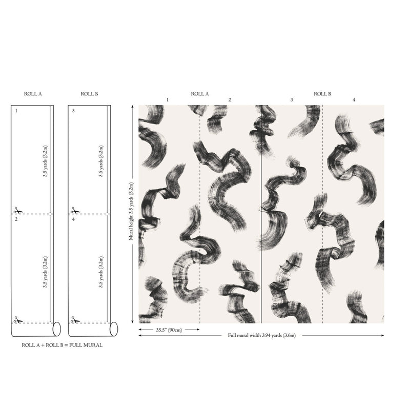 W955/01 Tsauri Mural Alabaster by Black Edition