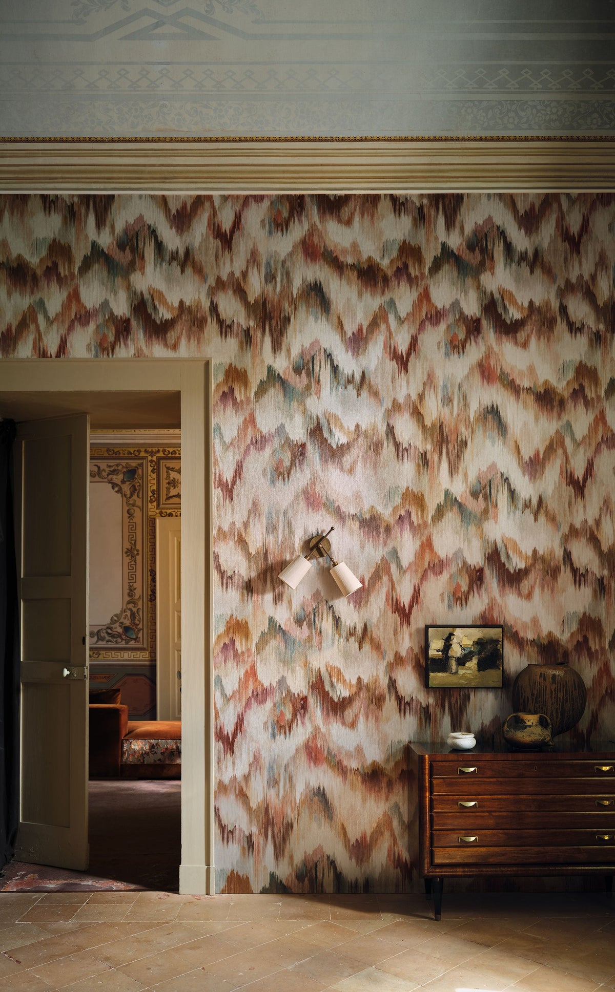 Ebru Verdure Istoria Wallcoverings Wallpaper by Black Edition