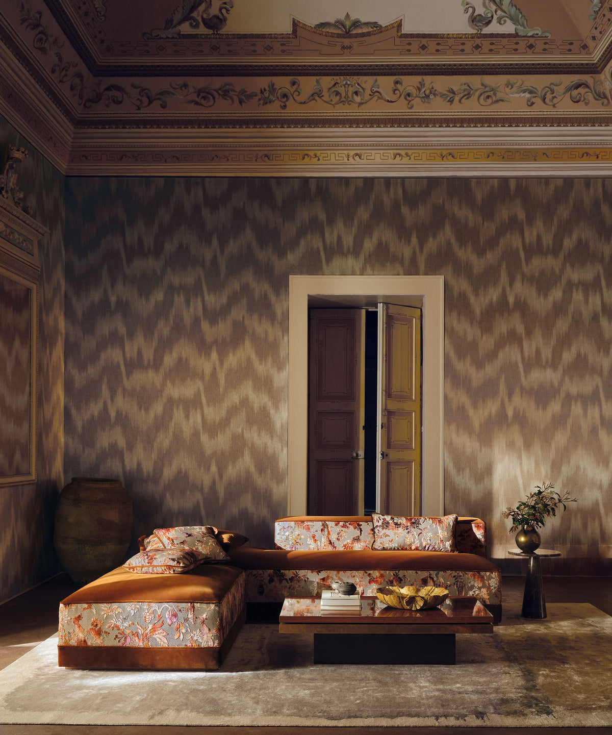 Ruhani Bronze Istoria Wallcoverings Wallpaper by Black Edition