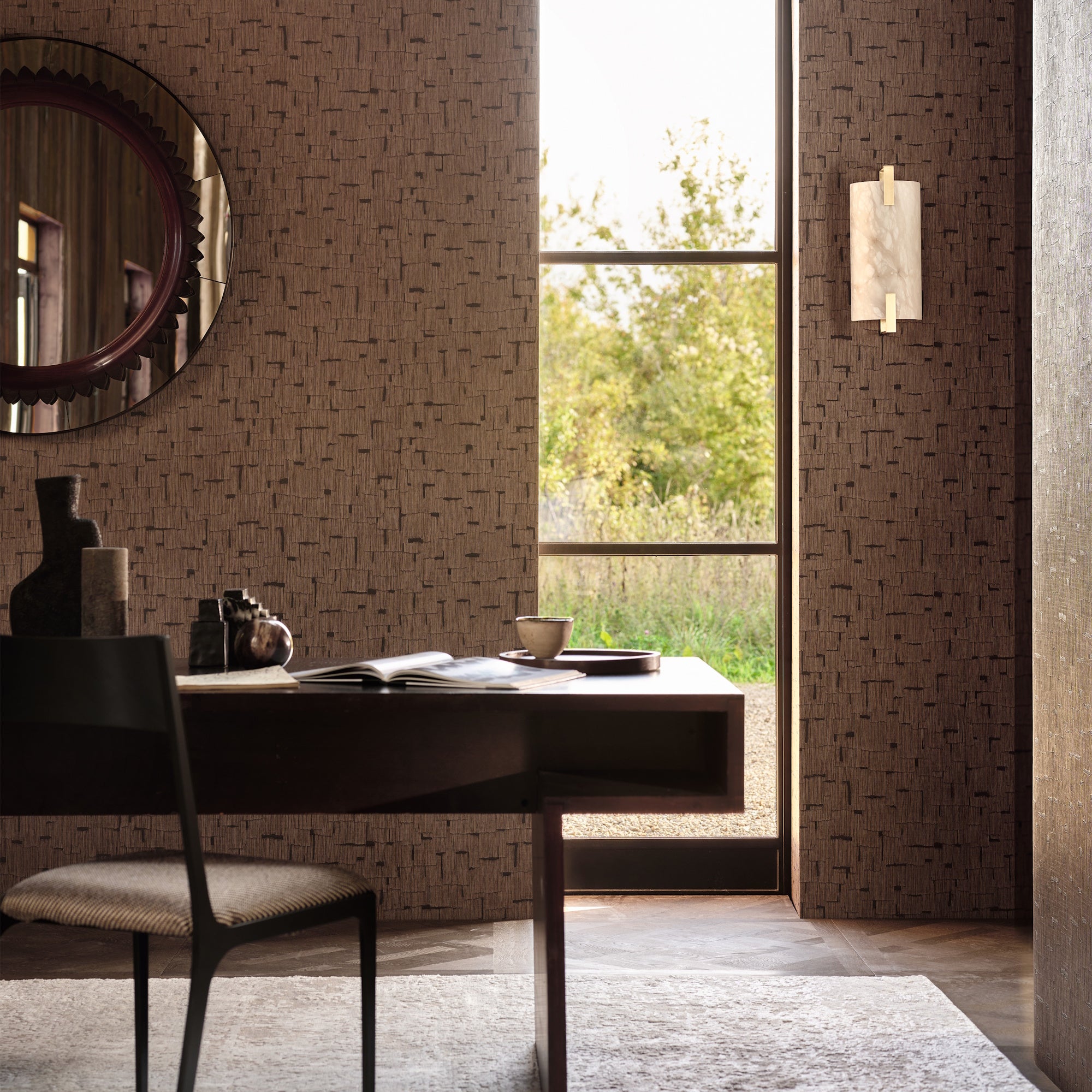 W968/05 Kabu Walnut Kabu Wallpaper by Black Edition