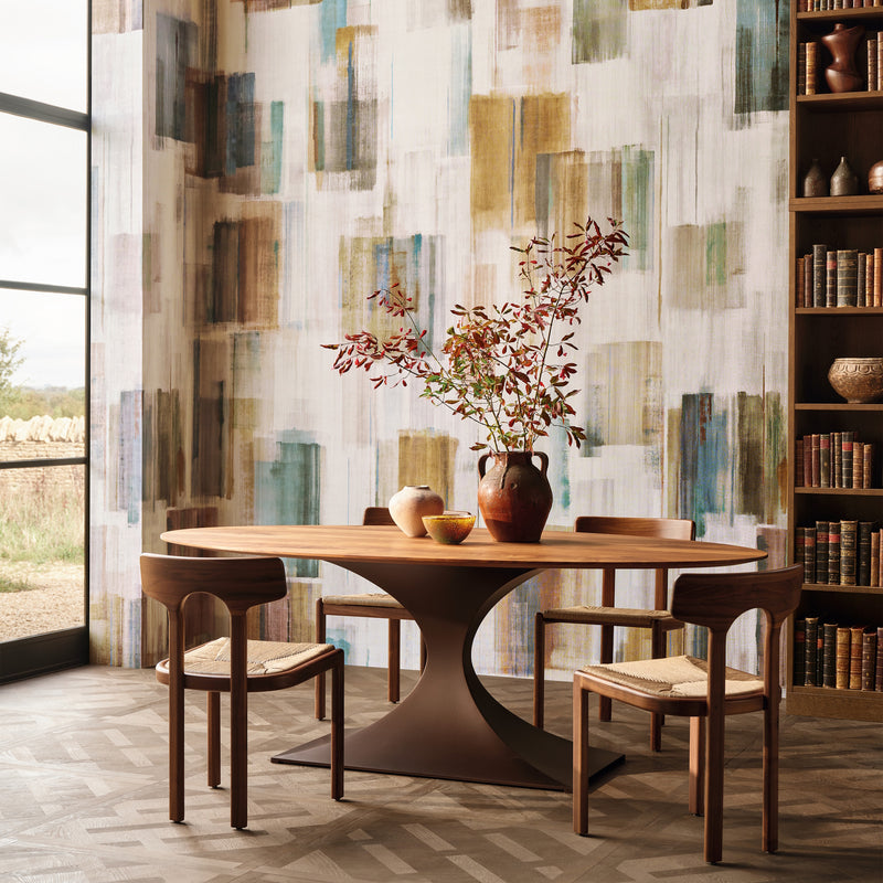 W971/01 Zeya Mural Ashlar Kabu Wallpaper by Black Edition