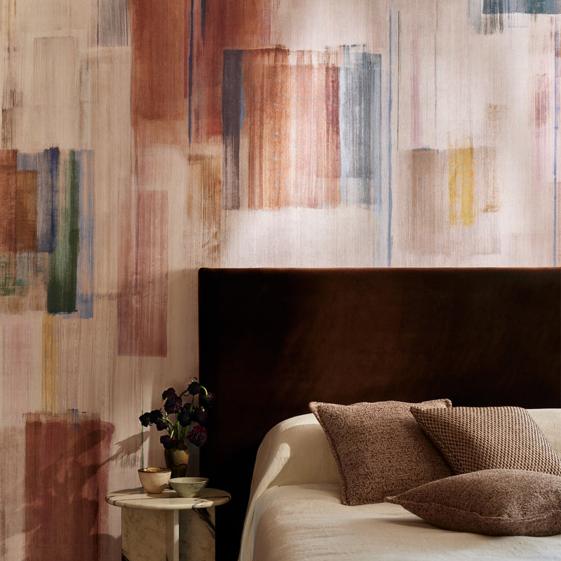 W971/02 Zeya Mural Sienna Kabu Wallpaper by Black Edition