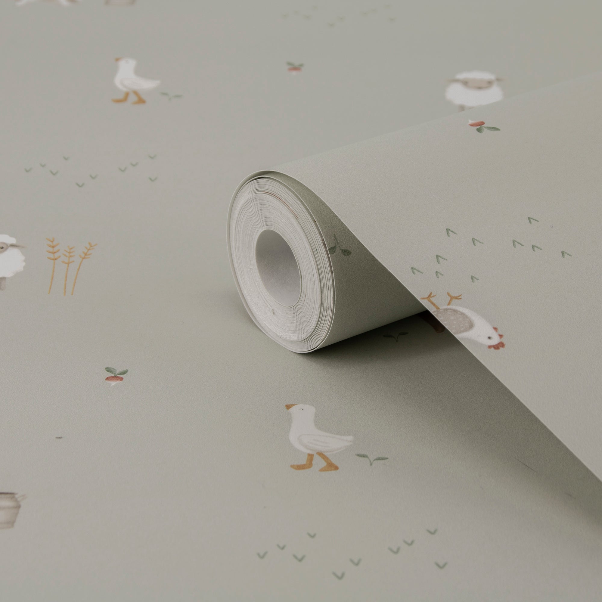 WD110022 Little Farm Multicolour Wallpaper by Little Dutch