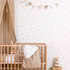 WD110023 Baby Bunny Brown/white Wallpaper by Little Dutch