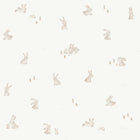 WD110023 Baby Bunny Brown/white Wallpaper by Little Dutch