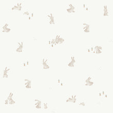 WD110023 Baby Bunny Brown/white Wallpaper by Little Dutch