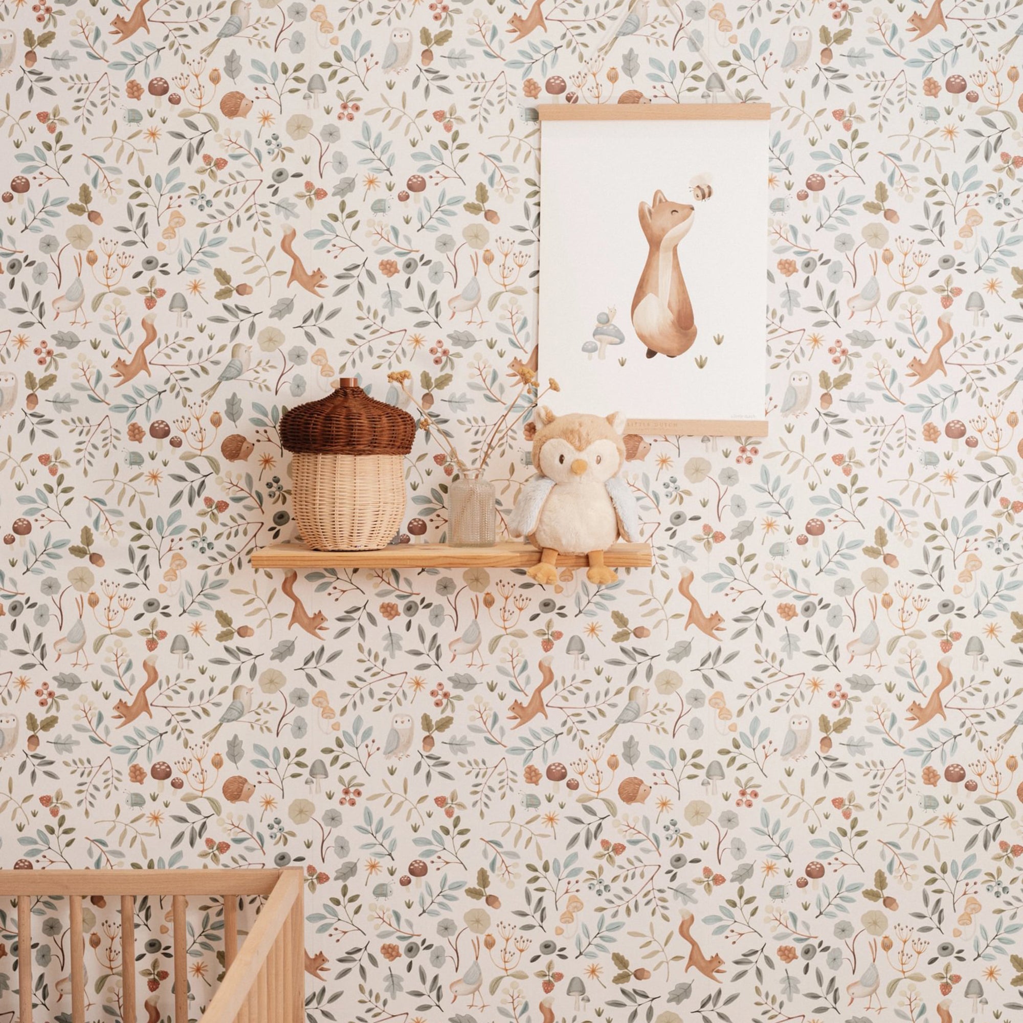 WD110030 Forest Wonders Multicolour Wallpaper by Little Dutch