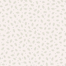WD111034 Blueberry Leaves White/green Wallpaper by Little Dutch