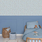 WD114030 Forest Adventure Blue/green Wallpaper by Little Dutch