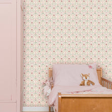 WD115031 Fairy Flowers Pink/green Wallpaper by Little Dutch