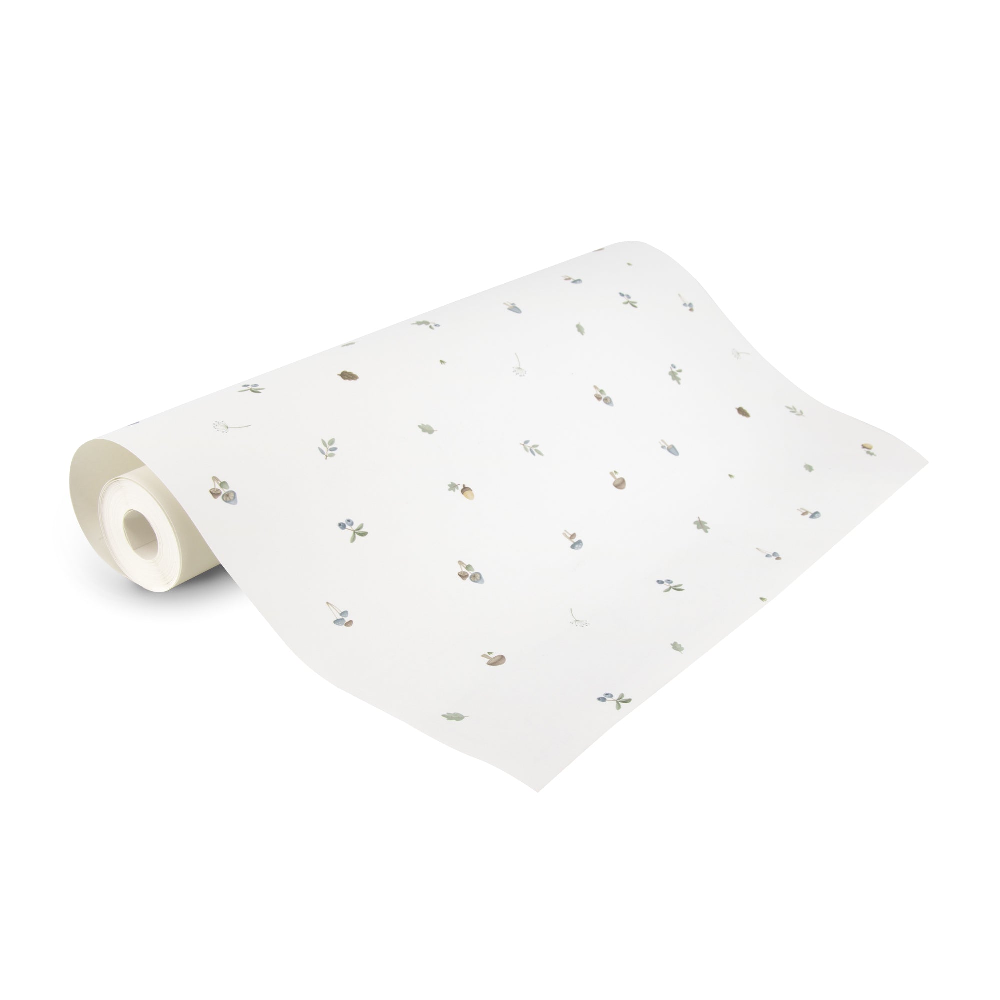 WD119030 Forest Treasures White/blue Wallpaper by Little Dutch