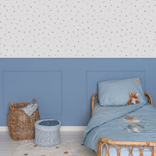 WD119030 Forest Treasures White/blue Wallpaper by Little Dutch