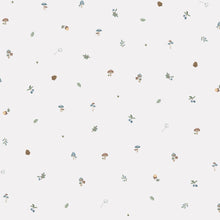 WD119030 Forest Treasures White/blue Wallpaper by Little Dutch
