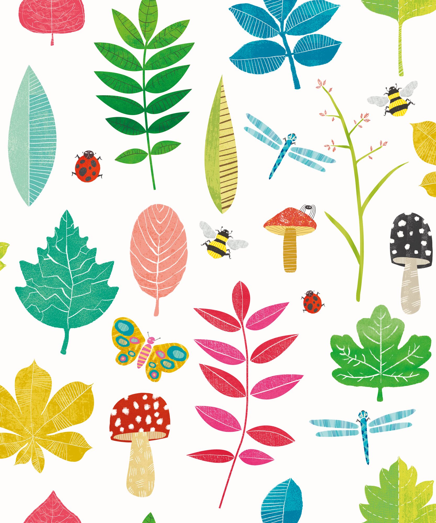 WGU50101W Forest Floor Juicy Fruit Wallpaper by Ohpopsi