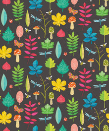 WGU50102W Forest Floor Liquorice Wallpaper by Ohpopsi