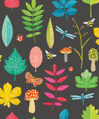 WGU50102W Forest Floor Liquorice Wallpaper by Ohpopsi