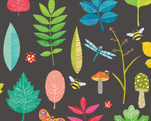 WGU50102W Forest Floor Liquorice Wallpaper by Ohpopsi