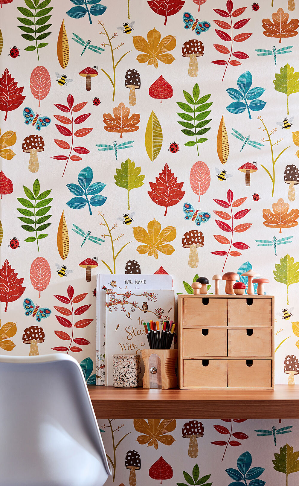 WGU50103W Forest Floor Marmalade Wallpaper by Ohpopsi