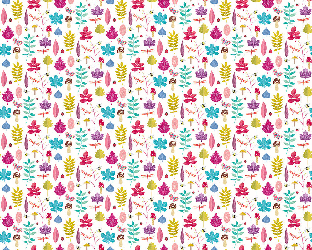 WGU50104W Forest Floor Dolly Mixture Wallpaper by Ohpopsi