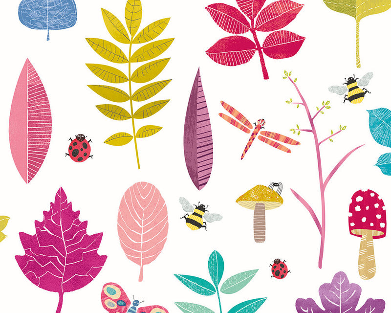 WGU50104W Forest Floor Dolly Mixture Wallpaper by Ohpopsi