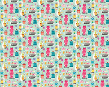 WGU50108W Kitten Kaboodle Spearmint Wallpaper by Ohpopsi